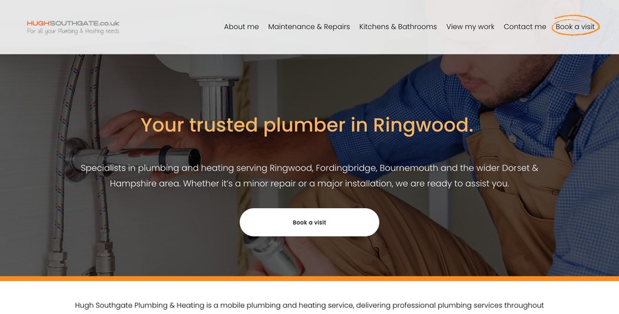 Hugh Southgate Plumbing & Heating homepage